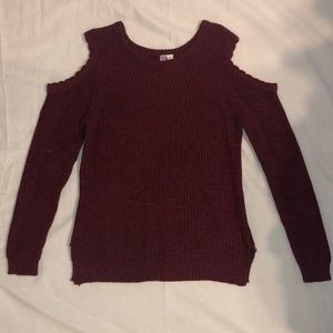 Open Shoulder Long Sleeve